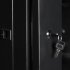 Шкаф настенный 19" 6U черный стеклянная дверь GYDERS GDR-66045B