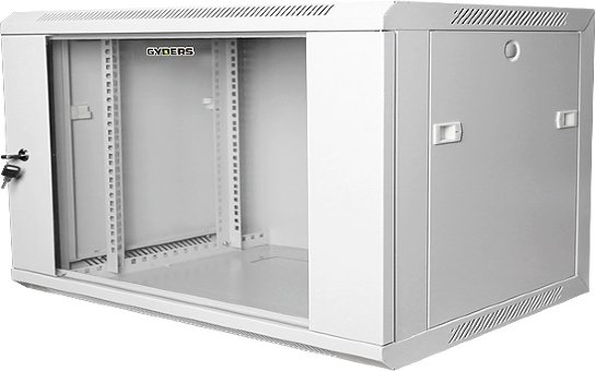 Шкаф настенный 19" 6U стеклянная дверь GYDERS GDR-66045G