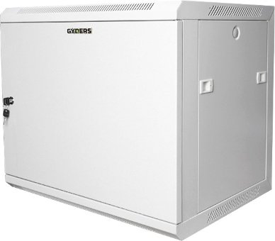 Шкаф 19 дюймов настенный 12U 600х350х635 мм GYDERS GDR-126035GM, металлическая дверь, серый