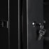Шкаф 19 12U настенный 600х350х635 мм металлическая дверь черный GYDERS GDR-126035BM