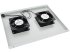 Блок вентиляторов 19 потолочный для шкафов 19 глубиной 600 мм, 2 вентилятора, серый GYDERS GDR-RCFB-602G